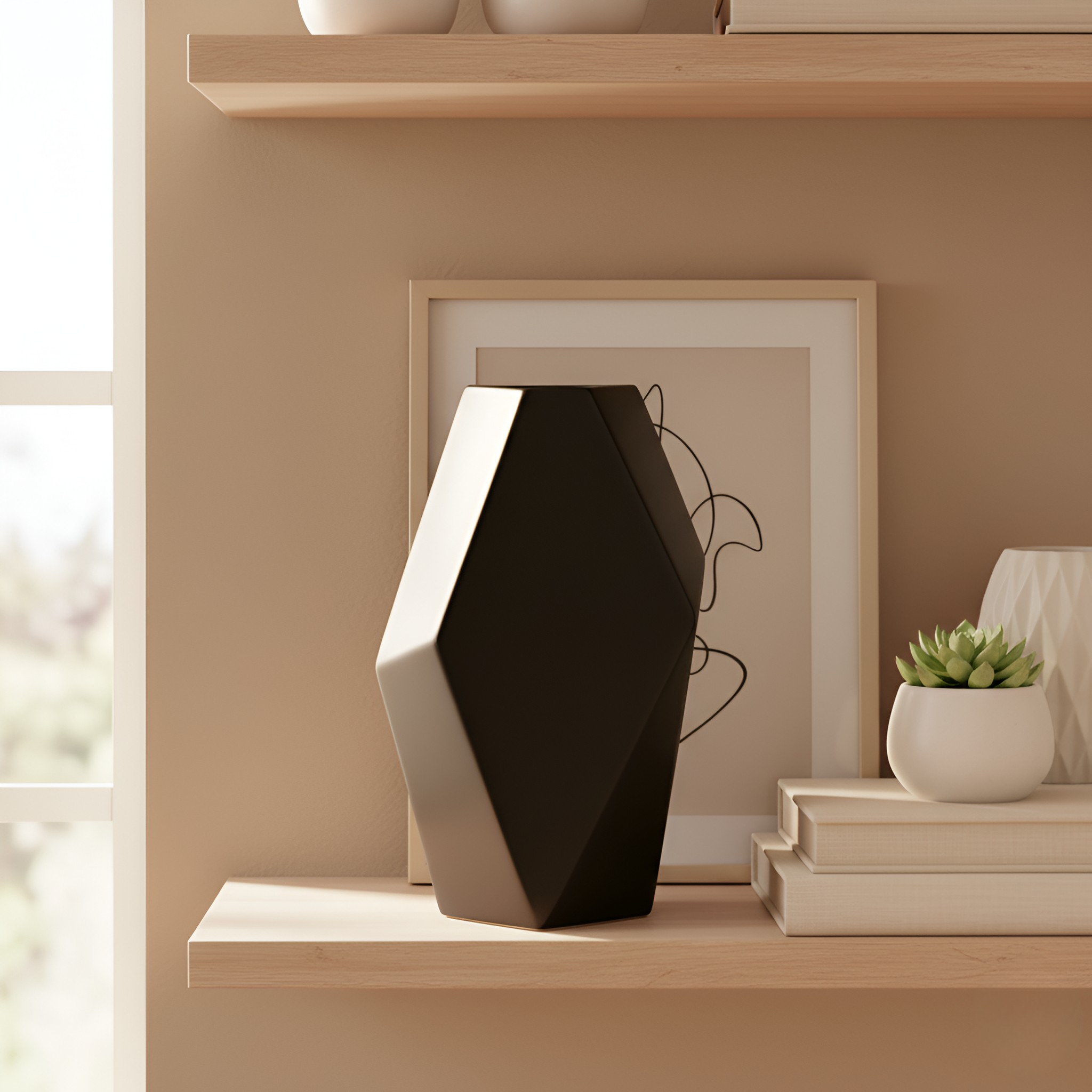 Geometric Decorative Vase